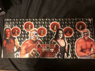 Wcw The Evolution Of Sting 6 Pack Action Figure Set Toybiz