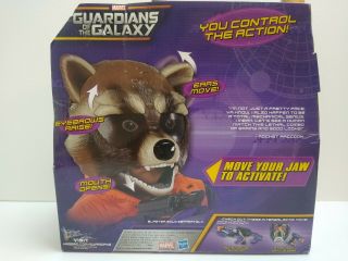 marvel Guardians of the galaxy ROCKET RACCOON action mask Mouth ears moves 2