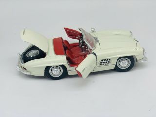 Mercedes - Benz 300 Sl White With Red Interior Car