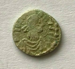 Ancient Byzantine Ar 1/4 Siliqua Justinianus I C.  527 - 565 Ad Carthage - P630