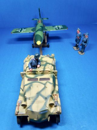 King & Country 54mm Ww2 German V1 Piloted,  Tractor4 Figs 2007 Ws100/101 Usedoop