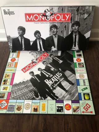 2010 Monopoly The Beatles Usaopoly Collectors Edition Board Game Complete