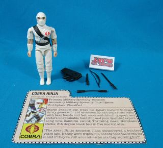 Vintage 1984 Gi Joe Arah Storm Shadow Cobra Ninja (v1) Complete Hasbro