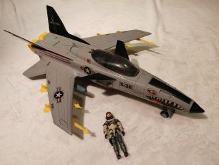 Vintage Hasbro 1986 Gi Joe Conquest X - 30 With Slipstream (complete)
