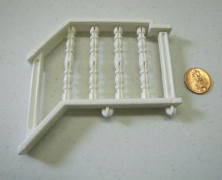 Playskool Dollhouse White Railing For Stairs Shorter Piece Vintage Replacement