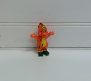 2001 Barney And Friends 2 " Orange Dinosaur Riff Figure