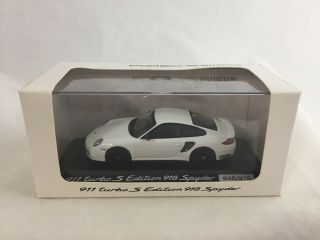 1/43 Minichamps Porsche Museum 911 Turbo S Edition 918 Spyder,  645/918
