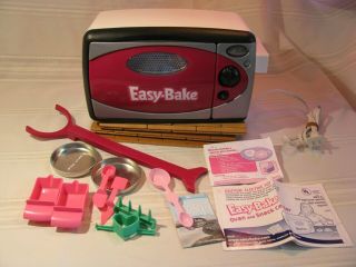 Easy Bake Oven And Snack Center Pink 35230 With 8 Accessories And Pan Pusher