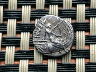 Euboea,  Histiaia 196 - 146 Bc Ar Diobol " Nymph Histiaia " Ancient Greek Coin