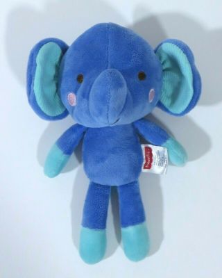 Fisher Price My Little Snugamonkey Blue Elephant 8 " Plush Stuffed Toy Baby Lovey