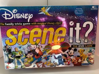 Scene It? Disney Edition Dvd Board Game By Mattel Games 2004 Complete Guc