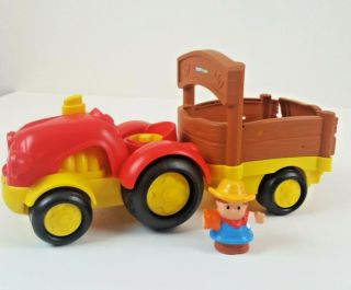 Fisher Price Little People Tow N Pull Tractor Farmer