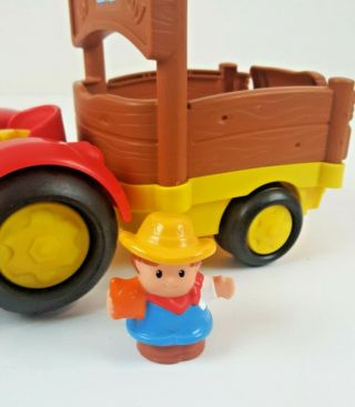 Fisher Price Little People Tow N Pull Tractor Farmer 3