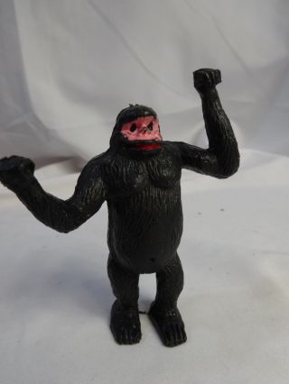 Vintage King Kong Raging Ape Made By Holly Hong Kong Plastic Toy Animal