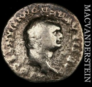 Domitian 81 - 96 Ad Ar Denarius - Scarce J5376