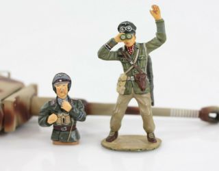 King & Country Metal Toy Soldier W/ Binoculars,  Tank Soldier & Tank Part,  Box