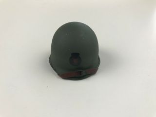 Wwii Us Army 442nd Infantry Regiment Metal M1 Helmet Red Bull Logo 1/6th Scale