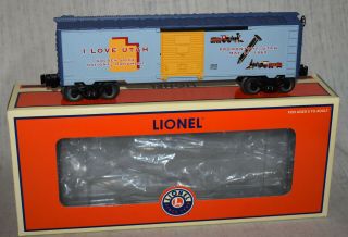 Lionel No.  6 - 29930 I Love Utah Boxcar - O Gauge