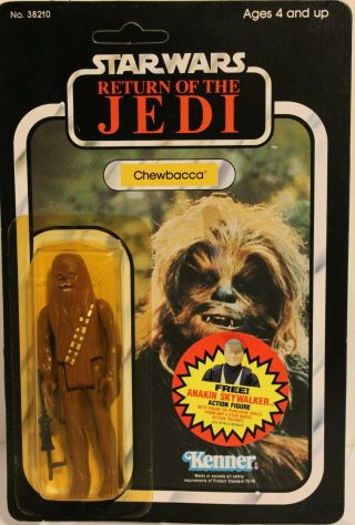 Star Wars Vintage Chewbacca Rotj Kenner 1984 Moc