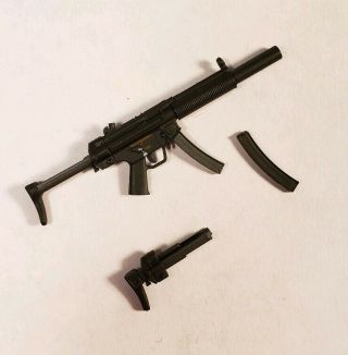 1/12 Scale Weapons Damtoys Mp5 Sd Smg 6 Inch