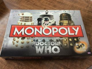 Dr Doctor Who 50th Anniversary Monopoly Collectors Edition