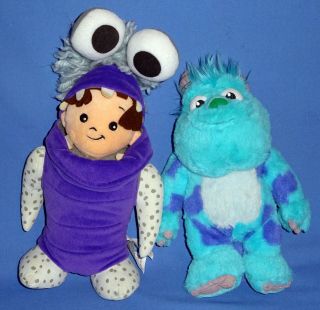Disney Babies Monsters Inc Plush Sulley - Toddler Boo Doll In Monster Costume;lot