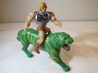 Vintage Toy - He - Man Figure & Battlecat 1981 -