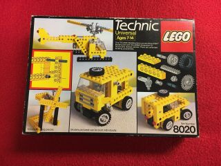 Vintage 1984 Lego Technic 8020 Expert Builders Set - Rare
