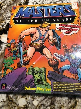 Masters Of The Universe Colorforms Deluxe Play Set 1983 Motu He - Man
