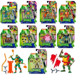 9 Figure Complete Set Rise Of The Teenage Mutant Ninja Turtles Tmnt 2018