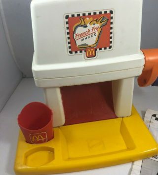 1993 McDonald ' s Happy Meal Magic French Fry Snack Maker Playset Parts Mattel 2