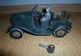 Tco Tippco German Kubelwagen With Driver & Co - Driver With Clockwork Wwii
