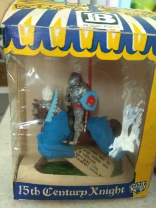 Vintage Britains Boxed Set Knights And Boxed Swoppet Knight.  54mm Scale Plastic