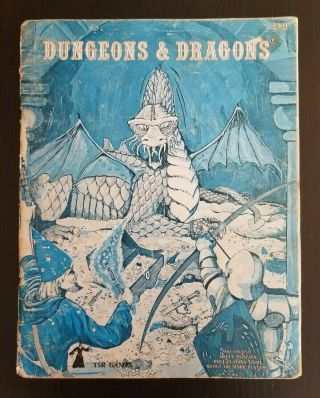 Vintage Dungeons & Dragons Basic Rulebook,  1979 3rd Edition,