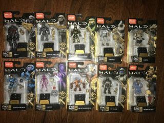Mega Construx Halo 10th Year Anniversary Series 10 Gold Action Figures Selection