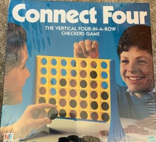 Milton Bradley Connect Four Vertical 4 - In - A - Row Checkers Game 1998 Complete