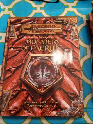 Dungeons Dragons Monstrous Compendium Monsters Of Faerun Forgotten Realm 11832
