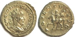 Trajan Decius Silver Antoninianus ADVENTVS AVG - RIC 11b 3