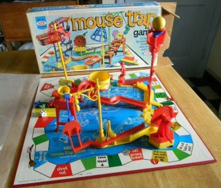Vintage 1975 Ideal Mouse Trap Board Game Complete With All Parts But.