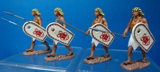 King &country 54mm Ancient Egyptian Marching Guardsman 4figs Ae010 2006 Miboop