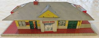 Vintage O Scale Marx Tin Glendale Freight & Passenger Station (t23a)