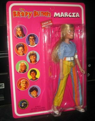 Vintage Brady Bunch Marcia Classic Tv Show Toy Figure Doll 2004 Toys Unpunched