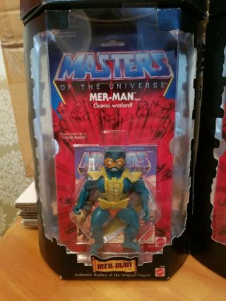 Mattel Masters Of The Universe Motu 2000 Commemorative Mer - Man Figure Moc