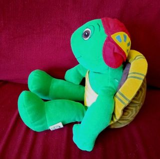 Kidpower Vintage Talking FRANKLIN the Turtle 14in Green Plush Red Cap Shell 1986 3