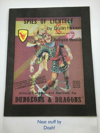 Judges Guild • Dungeons & Dragons • Spies Of Lightelf • Wilderness Book 2