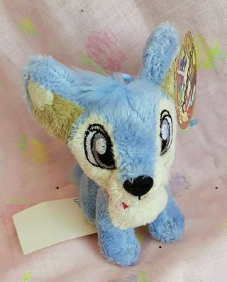 Vintage Neopets Plush Stuffed Animal Baby Lupe Dog Blue Org Tag Limited Too 2004