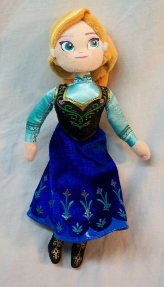 Walt Disney Frozen Talking Anna Princess 9 " Plush Stuffed Doll Toy