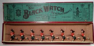 Britains Prewar Set 11 The Black Watch W/ Box