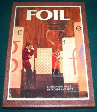 1971 Foil Bookshelf Game Of Words & Wit - 3m - Complete -