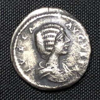 Roman Silver Coin Denarius Julia Domna (192 - 211) With Septimius Severus Vf,  Bonus